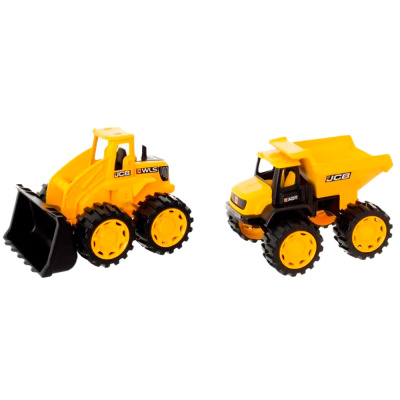 Набор спецтехники JCB самосвал и погрузчик 18 см JCB 1415640.V15 1